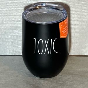 Rae Dunn Insulated Tumbler / Matte Black / Toxic / Spooky / Stainless Steel